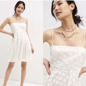 Anthropologie SACHIN & BABI white polka dot dress